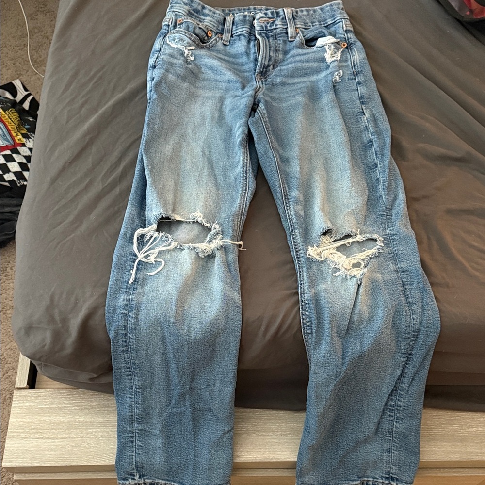 American Eagle stretch Distressed Blue Jeans